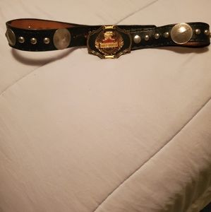 Leather belt